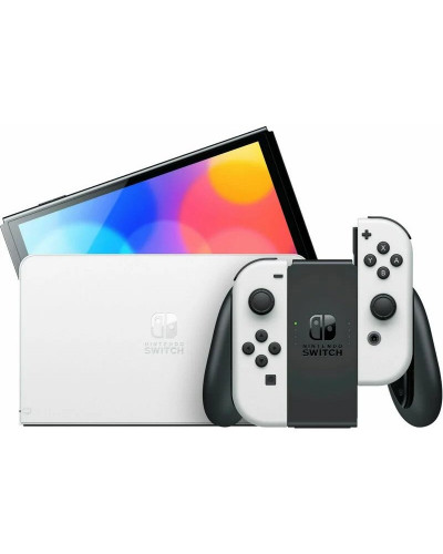 Портативна ігрова приставка Nintendo Switch OLED with White Joy-Con (045496453435)