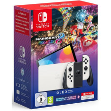 Портативна ігрова приставка Nintendo Switch OLED with White Joy-Con Mario Kart 8 Deluxe Bundle