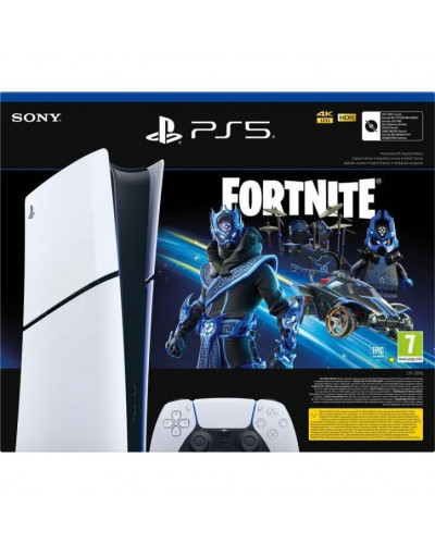 Стационарная игровая приставка Sony PlayStation 5 Slim Digital Edition 1TB Fortnite Cobalt Star Bundle (1000045170)