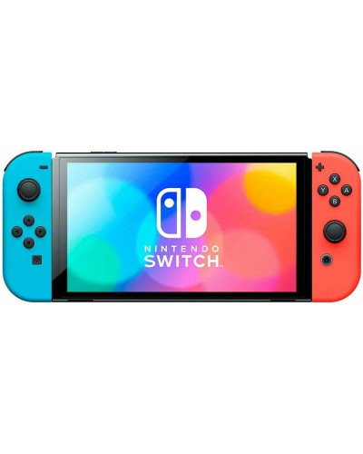 Портативна ігрова приставка Nintendo Switch OLED with Neon Blue and Neon Red Joy-Con (045496453442)