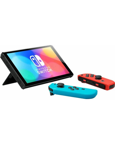 Портативна ігрова приставка Nintendo Switch OLED with Neon Blue and Neon Red Joy-Con (045496453442)