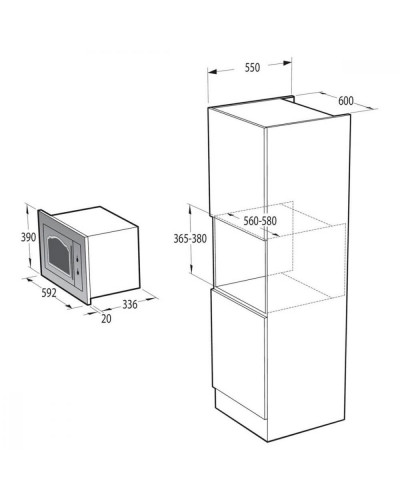 Микроволновка с грилем Gorenje BM235CLB