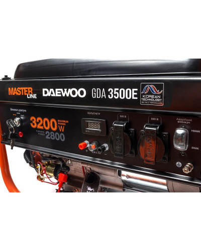 Бензиновий генератор Daewoo Power GDA 3500E