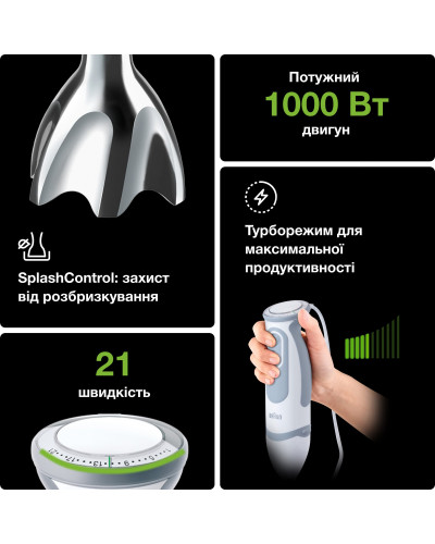 Занурюваний блендер Braun MultiQuick 5 Vario MQ 5235 WH