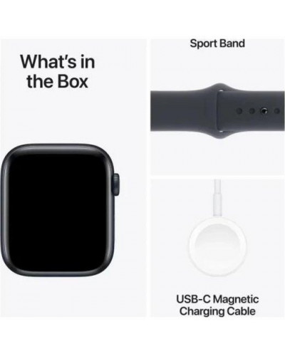 Смарт-годинник Apple Watch SE 2 GPS 44mm Midnight Aluminium Case w. Midnight Sport Band - S/M (MXEJ3/MXG13/MXGL3)