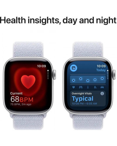 Смарт-годинник Apple Watch Series 10 GPS 42mm Silver Aluminum Case w. Blue Cloud Sport Loop (MWWD3)