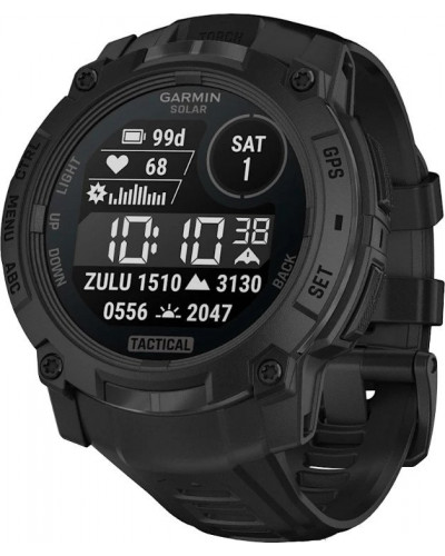 Смарт-годинник Garmin Instinct 3 50mm Solar Tactical Edition Black with Black Band (010-02935-50)