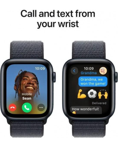 Смарт-годинник Apple Watch SE 2 GPS 44mm Midnight Aluminium Case w. Ink Sport Loop (MXEP3/MXG33/MXGN3)