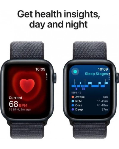 Смарт-годинник Apple Watch SE 2 GPS 44mm Midnight Aluminium Case w. Ink Sport Loop (MXEP3/MXG33/MXGN3)