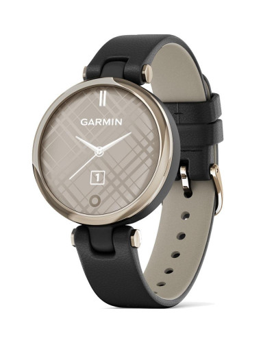 Смарт-годинник Garmin Lily Classic Edition - Cream Gold Bezel w. Black Case and Italian L.r Band (010-02384-B1/A1)