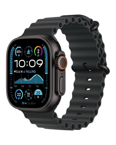 Смарт-годинник Apple Watch Ultra 2 GPS + Cellular 49mm Black Titanium Case w. Black Ocean Band (MX4P3)