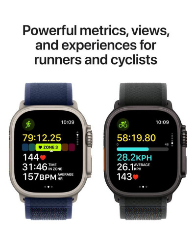 Смарт-годинник Apple Watch Ultra 2 GPS + Cellular 49mm Black Titanium Case w. Black Ocean Band (MX4P3)