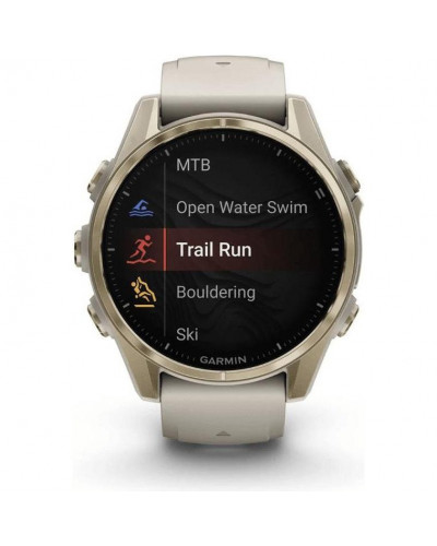 Смарт-годинник Garmin Fenix 8 43mm AMOLED Sapphire Soft Gold w. Fog Gray/Dark Sandstone S. Band (010-02903-10/11/18)