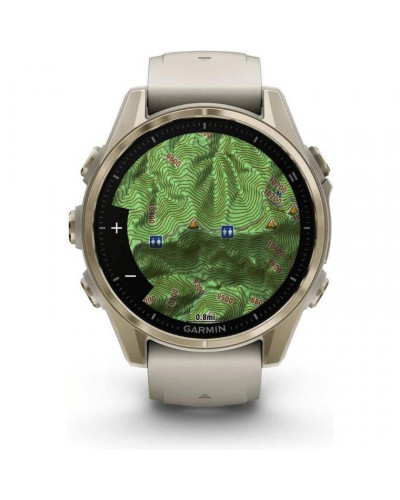 Смарт-годинник Garmin Fenix 8 43mm AMOLED Sapphire Soft Gold w. Fog Gray/Dark Sandstone S. Band (010-02903-10/11/18)