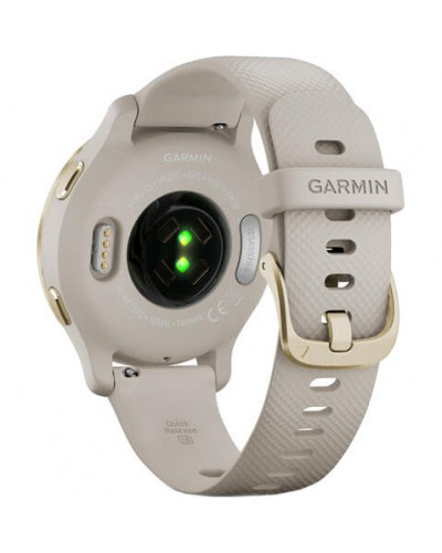 Смарт-годинник Garmin Venu 2S Light Gold Stainless Steel Bezel with Light Sand Case and Silicone Band (010-02429-01/11)