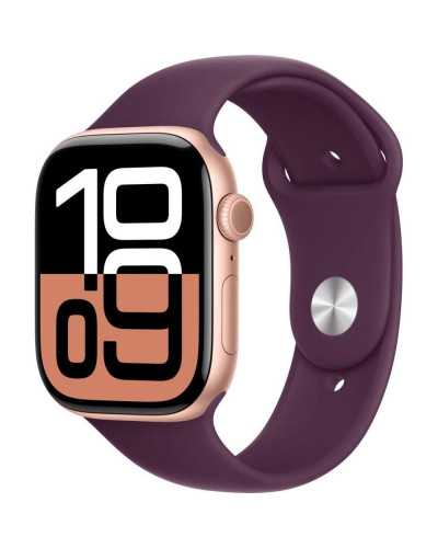 Смарт-годинник Apple Watch Series 10 GPS + Cellular 46mm Rose Gold Aluminum Case w. Plum S. Loop (MWY83)