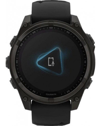Смарт-годинник Garmin Fenix 8 51mm Solar Sapphire Carbon Gray DLC Titanium w. Black/Pebble Gray S. Band (010-02907-10/11/7