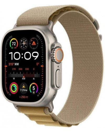 Смарт-годинник Apple Watch Ultra 2 GPS + Cellular 49mm Natural Titan. Case w. Tan Alpine Loop - Small (MX4E3)