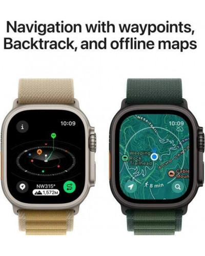 Смарт-годинник Apple Watch Ultra 2 GPS + Cellular 49mm Natural Titan. Case w. Tan Alpine Loop - Small (MX4E3)