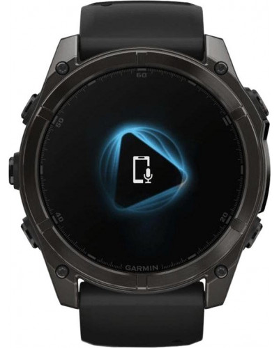 Смарт-годинник Garmin Fenix 8 51mm AMOLED Sapphire Carbon Gray DLC Titanium w. Black/Pebble Gray S. Band (010-02905-20/21/