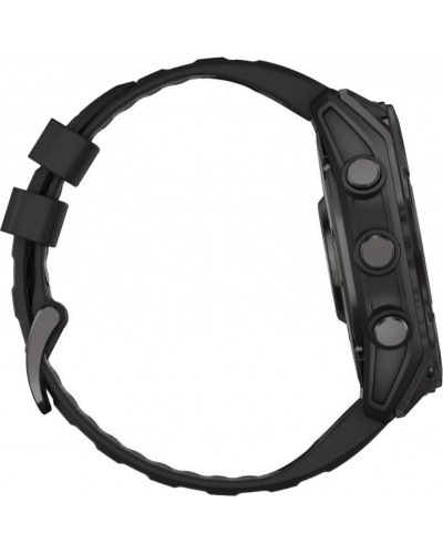 Смарт-годинник Garmin Fenix 8 51mm AMOLED Sapphire Carbon Gray DLC Titanium w. Black/Pebble Gray S. Band (010-02905-20/21/