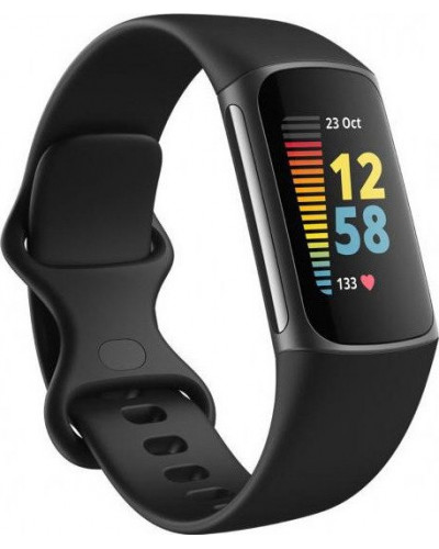 Фітнес-браслет Fitbit Charge 5 Black/Graphite Stainless Steel (FB421BKBK)