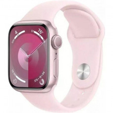 Смарт-годинник Apple Watch Series 9 GPS 41mm Pink Aluminum Case w. Light Pink S. Band - S/M (MR933)