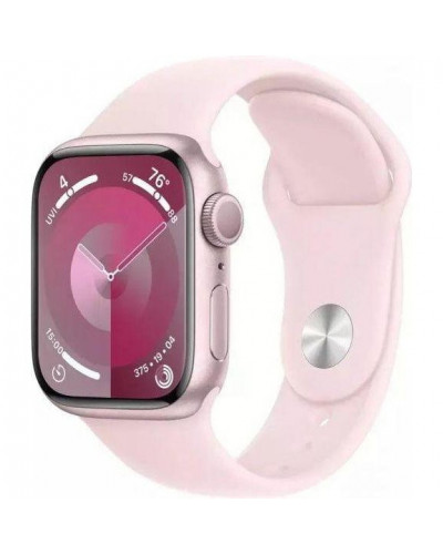 Смарт-годинник Apple Watch Series 9 GPS 41mm Pink Aluminum Case w. Light Pink S. Band - S/M (MR933)