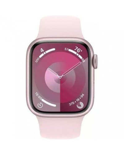 Смарт-годинник Apple Watch Series 9 GPS 41mm Pink Aluminum Case w. Light Pink S. Band - S/M (MR933)