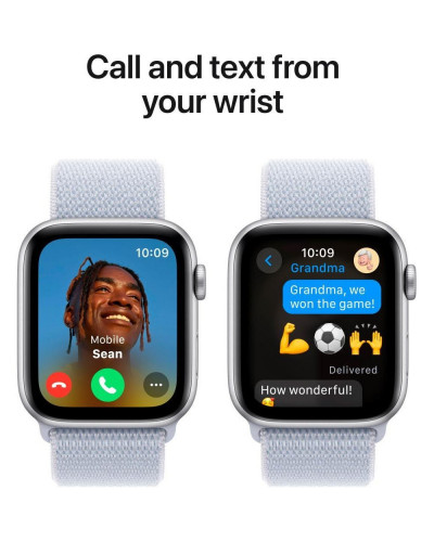 Смарт-годинник Apple Watch SE 2 GPS 40mm Silver Aluminium Case w. Blue Cloud Sport Loop (MXEE3)