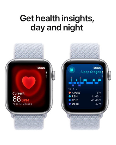 Смарт-годинник Apple Watch SE 2 GPS 40mm Silver Aluminium Case w. Blue Cloud Sport Loop (MXEE3)