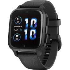 Смарт-годинник Garmin Venu Sq 2 – Music Edition Slate Aluminum Bezel with Black Case and Silicone Band (010-02700-00/10/80