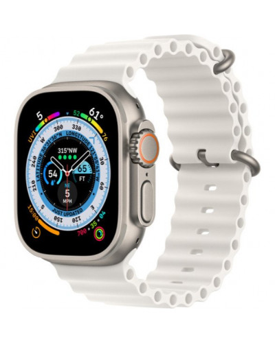Смарт-годинник Apple Watch Ultra GPS + Cellular 49mm Titanium Case with White Ocean Band (MNH83/MNHF3/MNHM3)