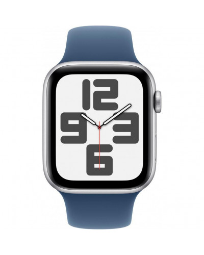 Смарт-годинник Apple Watch SE 2 GPS 44mm Silver Aluminium Case w. Denim Sport Band - S/M (MXEQ3)