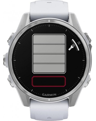 Смарт-годинник Garmin Fenix 8 43mm AMOLED Silver with Whitestone Silicone Band (010-02903-00/06)