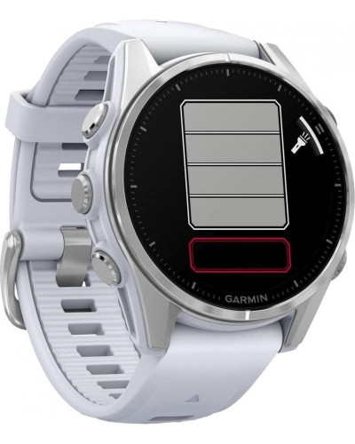 Смарт-годинник Garmin Fenix 8 43mm AMOLED Silver with Whitestone Silicone Band (010-02903-00/06)