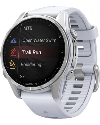 Смарт-годинник Garmin Fenix 8 43mm AMOLED Silver with Whitestone Silicone Band (010-02903-00/06)