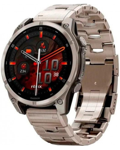 Смарт-годинник Garmin Fenix 8 47mm AMOLED Sapphire Titanium with Vented Titanium Bracelet (010-02904-40)