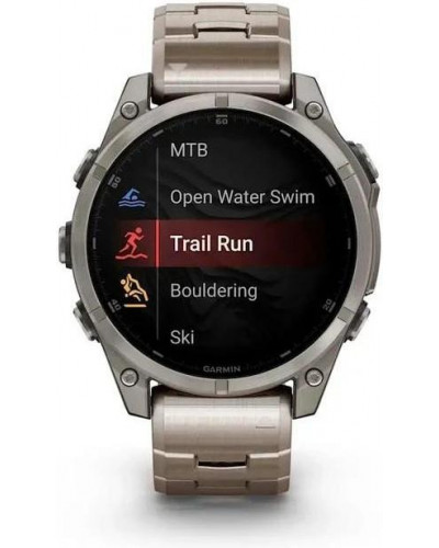 Смарт-годинник Garmin Fenix 8 47mm AMOLED Sapphire Titanium with Vented Titanium Bracelet (010-02904-40)