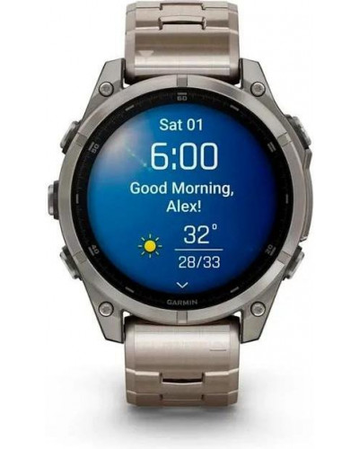 Смарт-годинник Garmin Fenix 8 47mm AMOLED Sapphire Titanium with Vented Titanium Bracelet (010-02904-40)