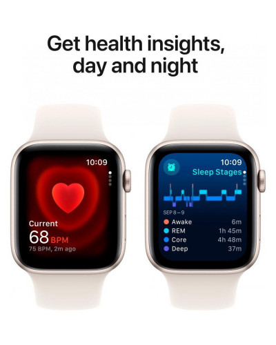Смарт-годинник Apple Watch SE 2 GPS 40mm Starlight Aluminium Case w. Starlight Sport Band - S/M (MXEF3)