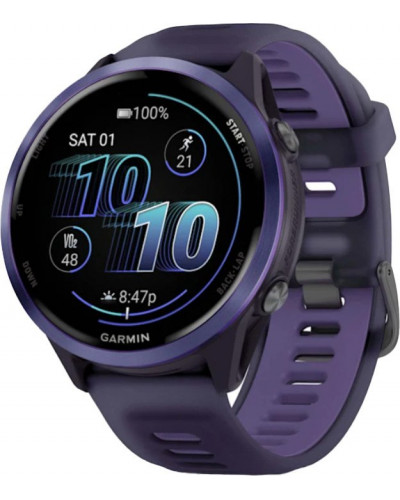 Смарт-годинник Garmin Forerunner 570 47mm Indigo Aluminium w. Translucent Imperial Purple/Indigo Band (010-02971-02)