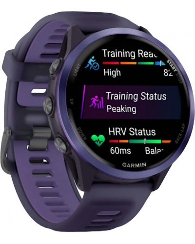 Смарт-годинник Garmin Forerunner 570 47mm Indigo Aluminium w. Translucent Imperial Purple/Indigo Band (010-02971-02)