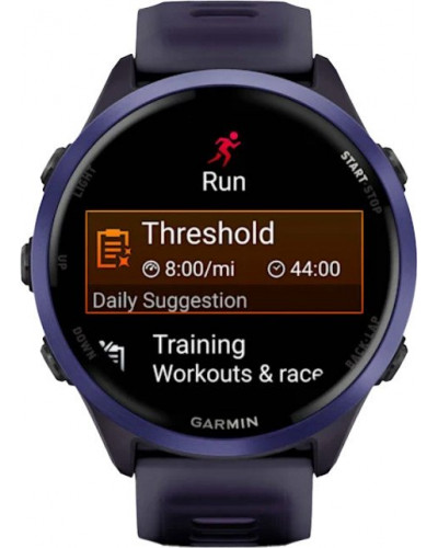 Смарт-годинник Garmin Forerunner 570 47mm Indigo Aluminium w. Translucent Imperial Purple/Indigo Band (010-02971-02)