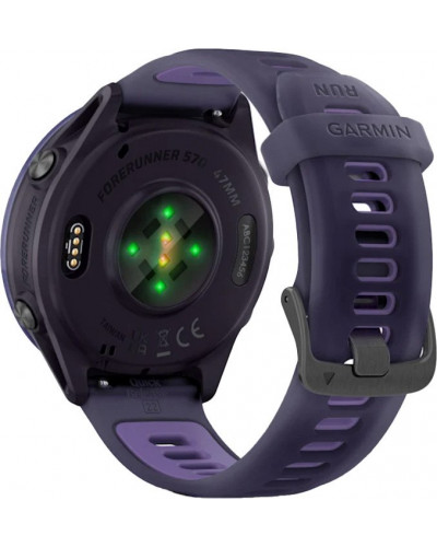 Смарт-годинник Garmin Forerunner 570 47mm Indigo Aluminium w. Translucent Imperial Purple/Indigo Band (010-02971-02)