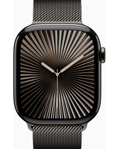 Смарт-годинник Apple Watch Series 10 GPS + Cellular 46mm Slate Titanium Case w. Slate Milanese Loop - M/L (MWYW3)