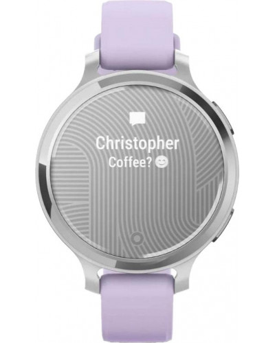 Смарт-годинник Garmin Lily 2 Active Silver with Purple Jasmine Silicone Band (010-02891-01)