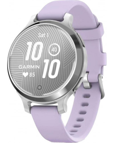 Смарт-годинник Garmin Lily 2 Active Silver with Purple Jasmine Silicone Band (010-02891-01)