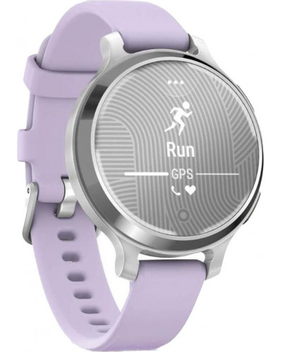 Смарт-годинник Garmin Lily 2 Active Silver with Purple Jasmine Silicone Band (010-02891-01)