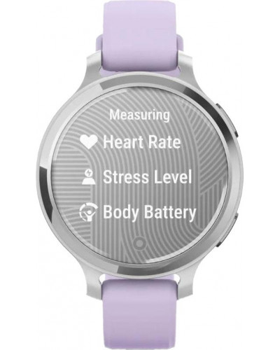 Смарт-годинник Garmin Lily 2 Active Silver with Purple Jasmine Silicone Band (010-02891-01)
